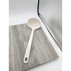 Pyrex White Plastic Cooking Spoon Ladle With Hanging Hole For Kitchen Use